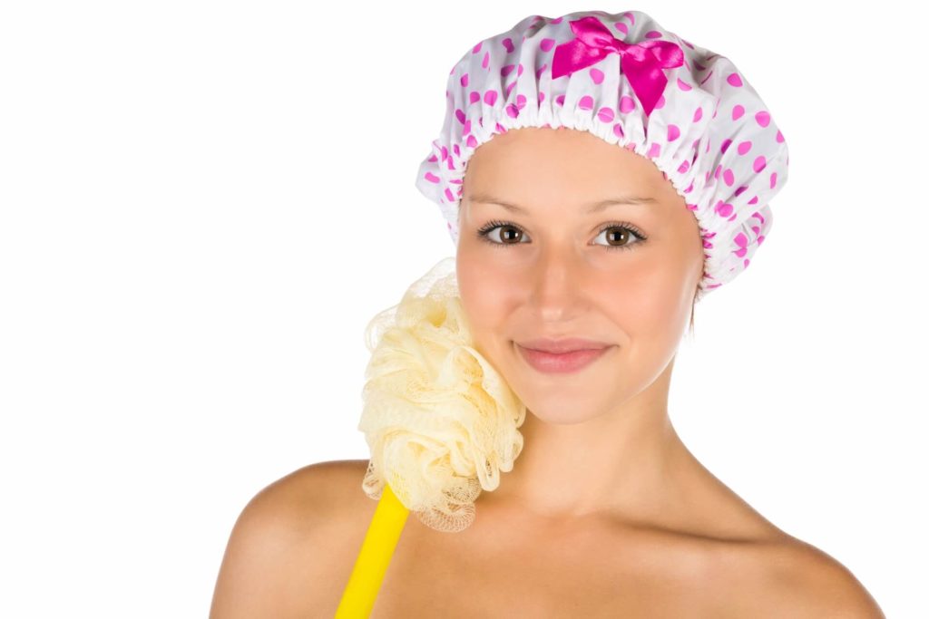 3 Pieces Bonnet de Douche, Chapeau de Douche Réutilisables Charlotte  Cheveux Douche Imperméable avec des Bandes Élastiques po